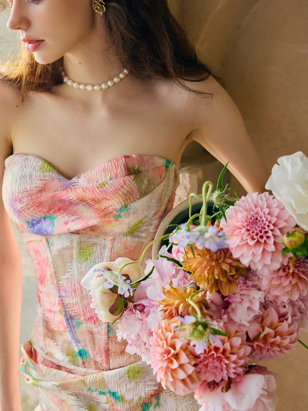 Lacemade Floral Mirror Corset